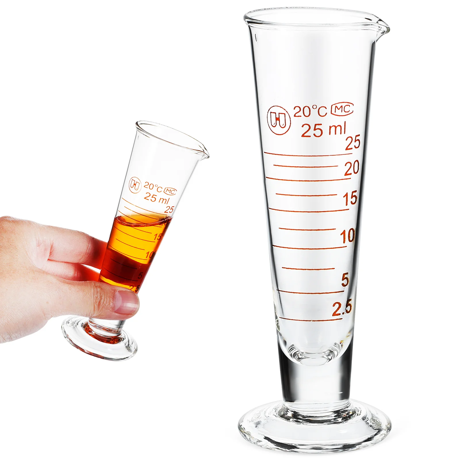 

Measuring Jug with Lid Lab Glassware Cup Liquid Cups Clear Graduated Cylinder