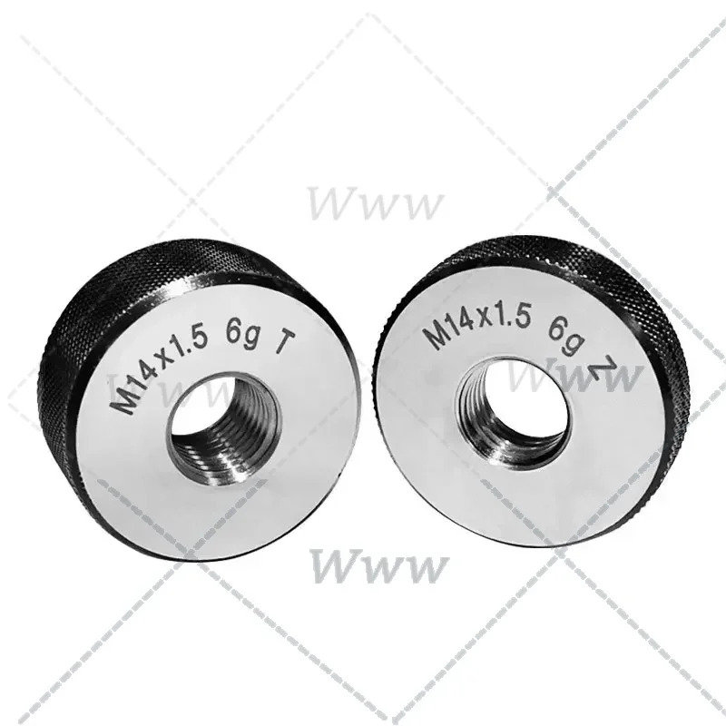 1SET(1*GO+1*NOGO) M15-M17 Non-Standard Metric Fine Tooth Thread Ring Gauge 6g Measure Tool M14x0.5 M15 M16 M17 X1.5 0.5 1.25 1.0
