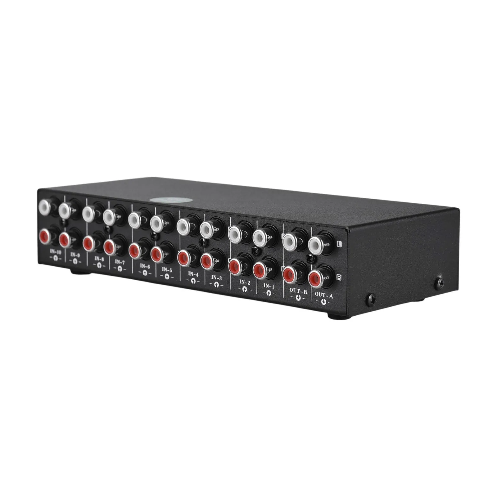 10 in 2 Out Or 2 in 10 Out Audio Frequency Signal Select Shift Device 2 Ways RCA LYNEPAUAIO RCA Audio Video Switcher Selector