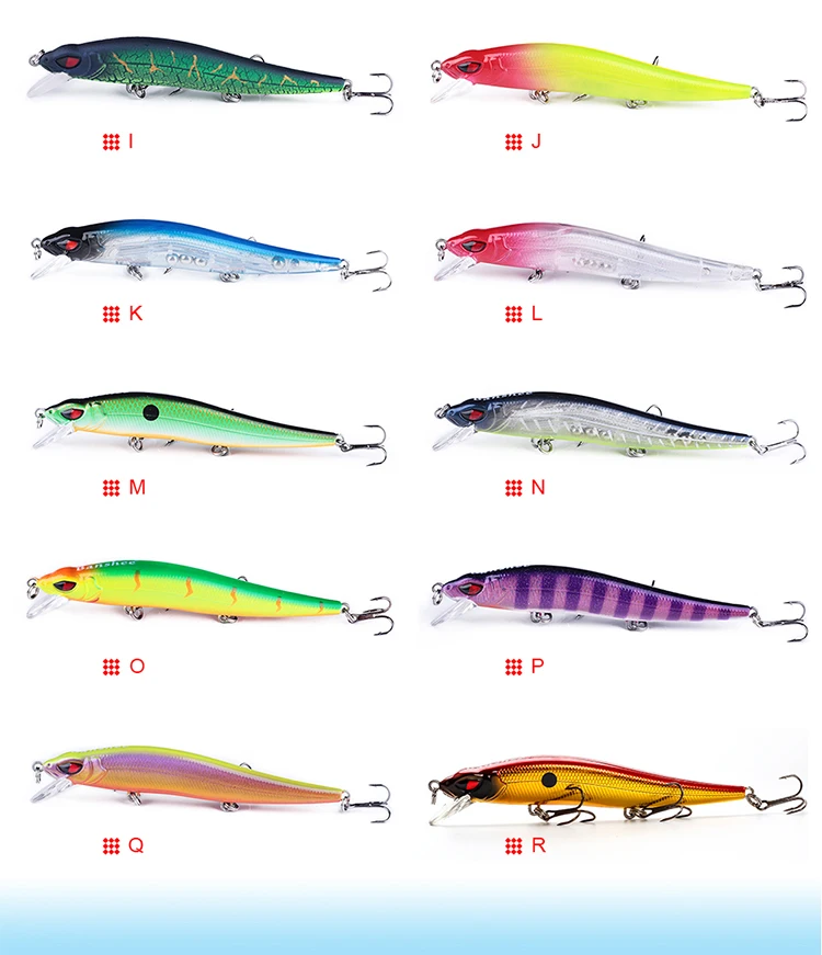 100mm 10g Angelköder Professioneller Minnow Jerkbait für Hecht Forelle Barsch Wobbler Sinkender Harter Crankbait Künstlicher Köder Angelzubehör – Detail 11