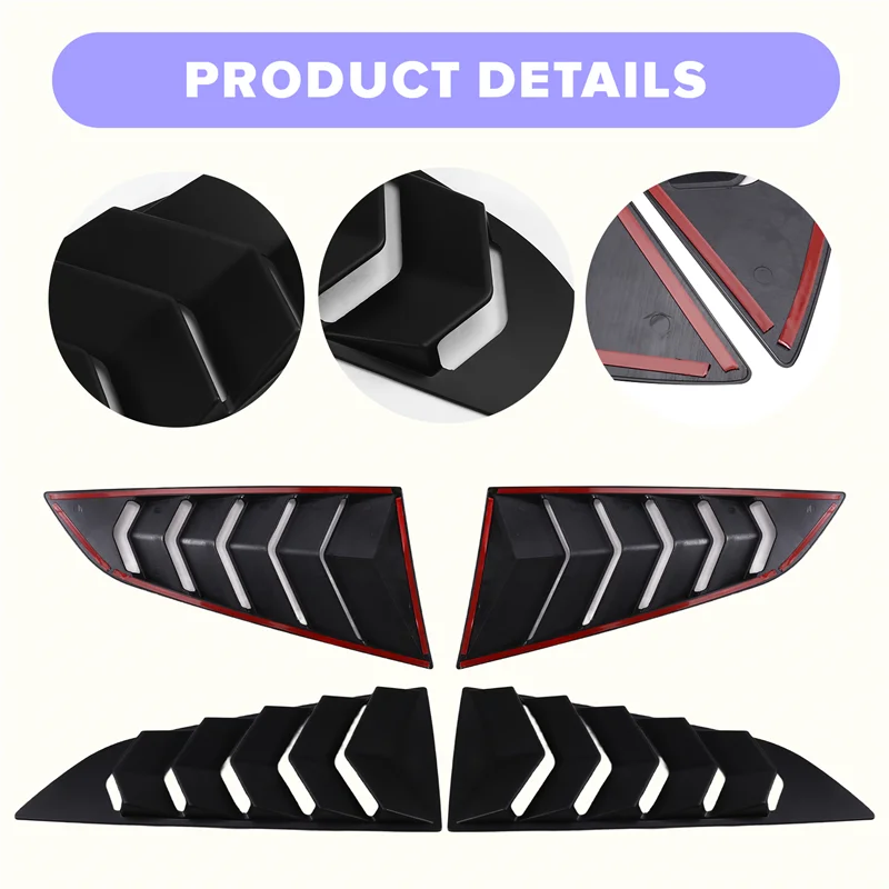 

Заднее жалюзи, боковая затвор, декоративная крышка, наклейка, вентиляционная накладка для Ford Mustang 2024-2025