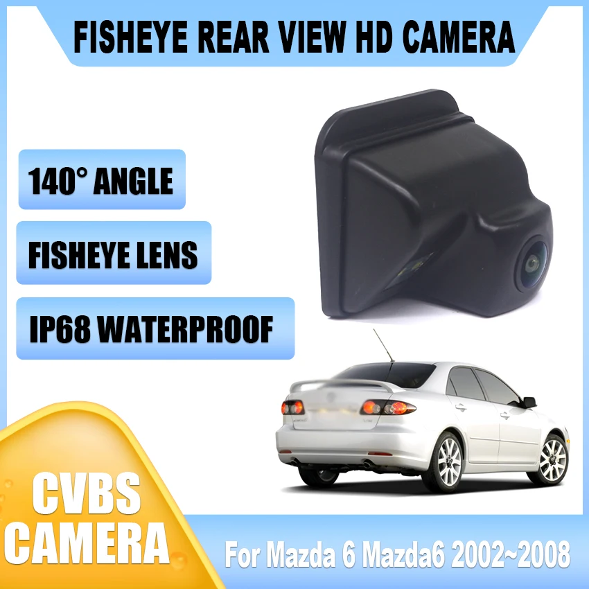 Rear View Camera For Mazda 6 Mazda6 2002 2003 2004 2005 2006 2007 2008 CCD HD Night Vision Waterproof Reversing Parking Camera