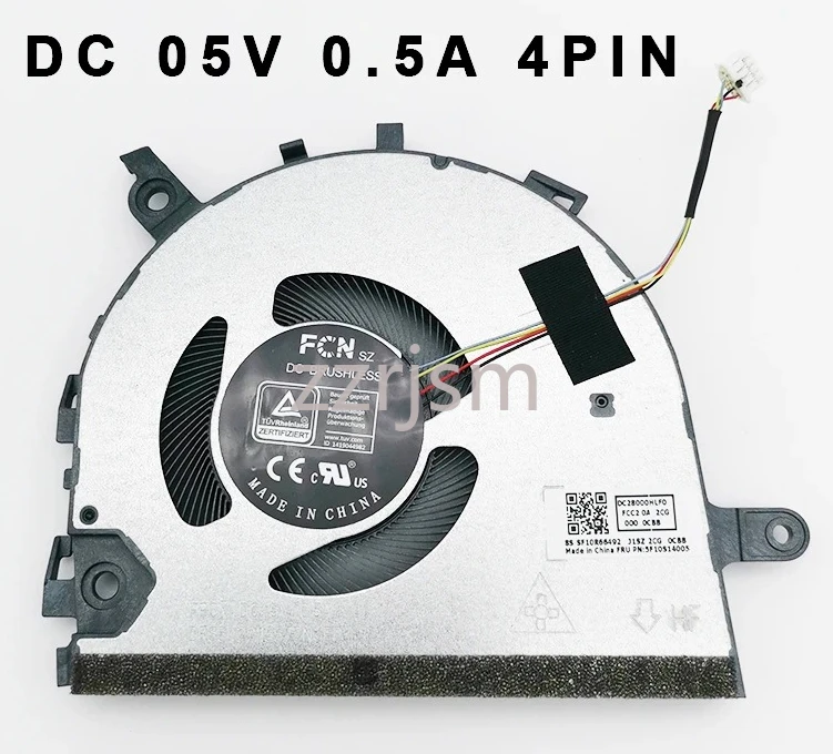 New Laptop Cooler CPU Fan for Lenovo S14 G3 IAP V14 G3 IAP ABA  IdeaPad 3 14IAU7 14ABA7 5F10S14005