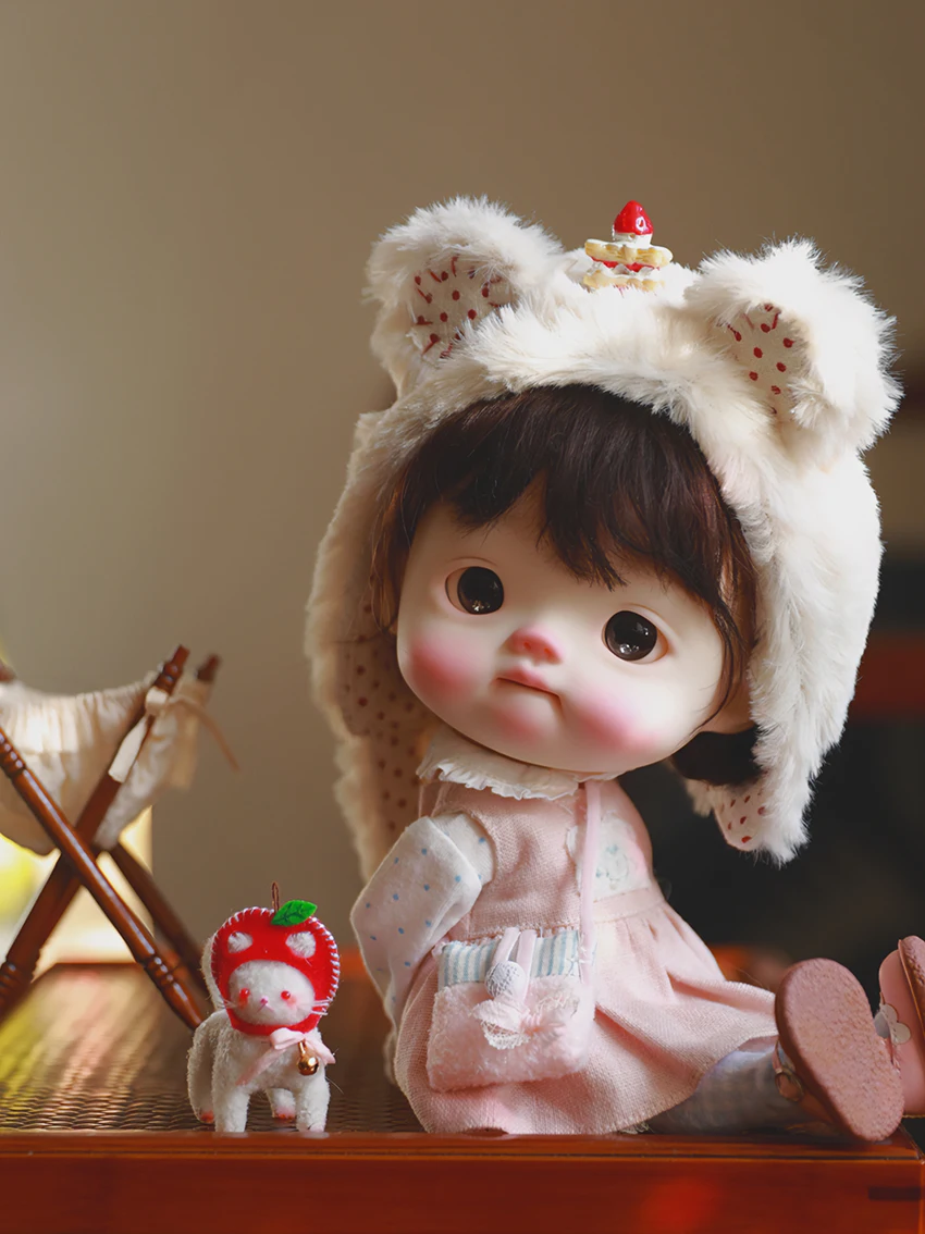 New product bjd sd baby small cloth 1/6 advanced resin big head spot girl fish baby cute angel body bb joint makeup spot