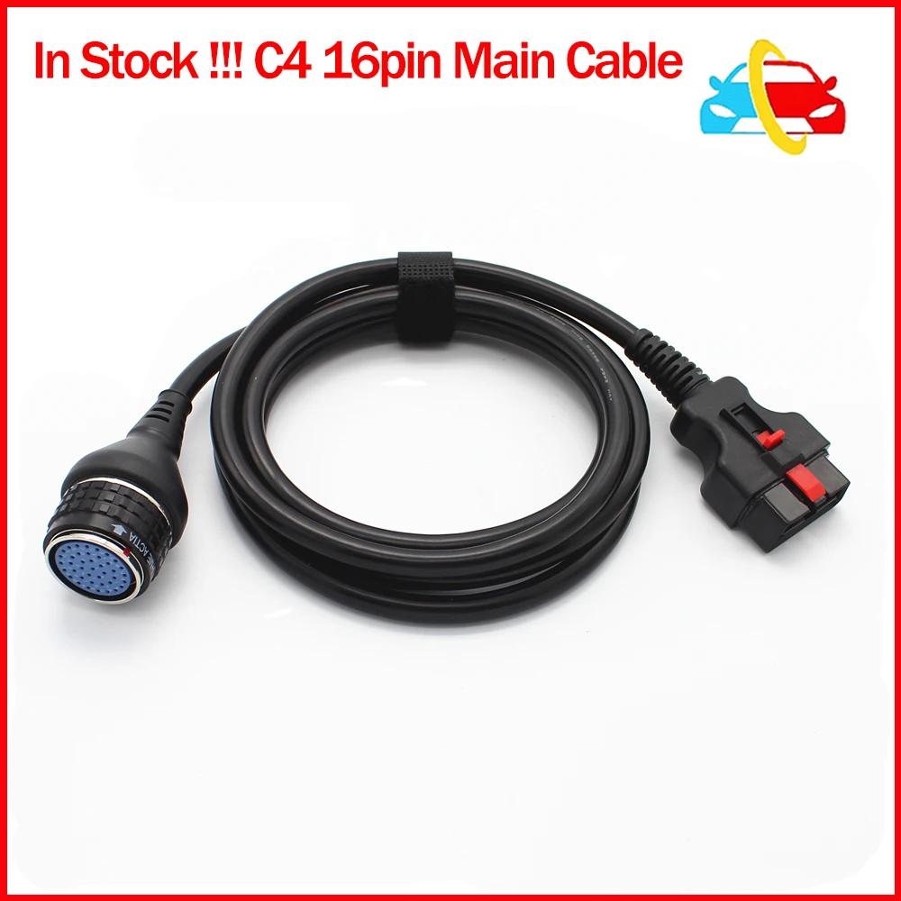 

In Stock C4 16pin Main Cable MB Star C4 SD Connect For MB Star SD C4 C5 OBD II 16 Pin Main Testing Cable Car Diagnostic Tools