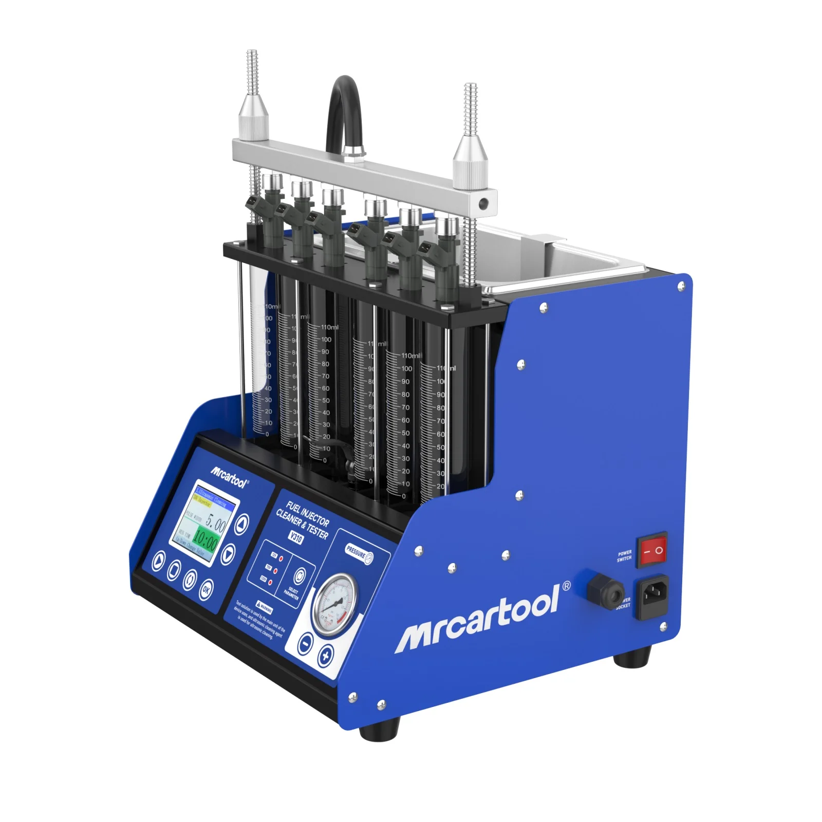 

MR CARTOOL V310 Car GDI Fuel Injectors Tester Cleaning Machine Ultrasonic Automotive Piezo Fuel Nozzle Washer pk AUTOOL CT400