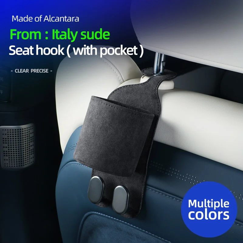 

2 in 1 Car Hook For Car Rear Seat Back Hooks Headrest Hanger Clip With Cup Holder Double Hooks Holder Storage Box Accessories