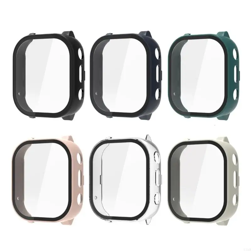 Y3ND Smartwatch Case Housing Tempered Glass Cover Suitable for JrTrack 3 Integrated Screen Protector Shell Shockproof Sleeve