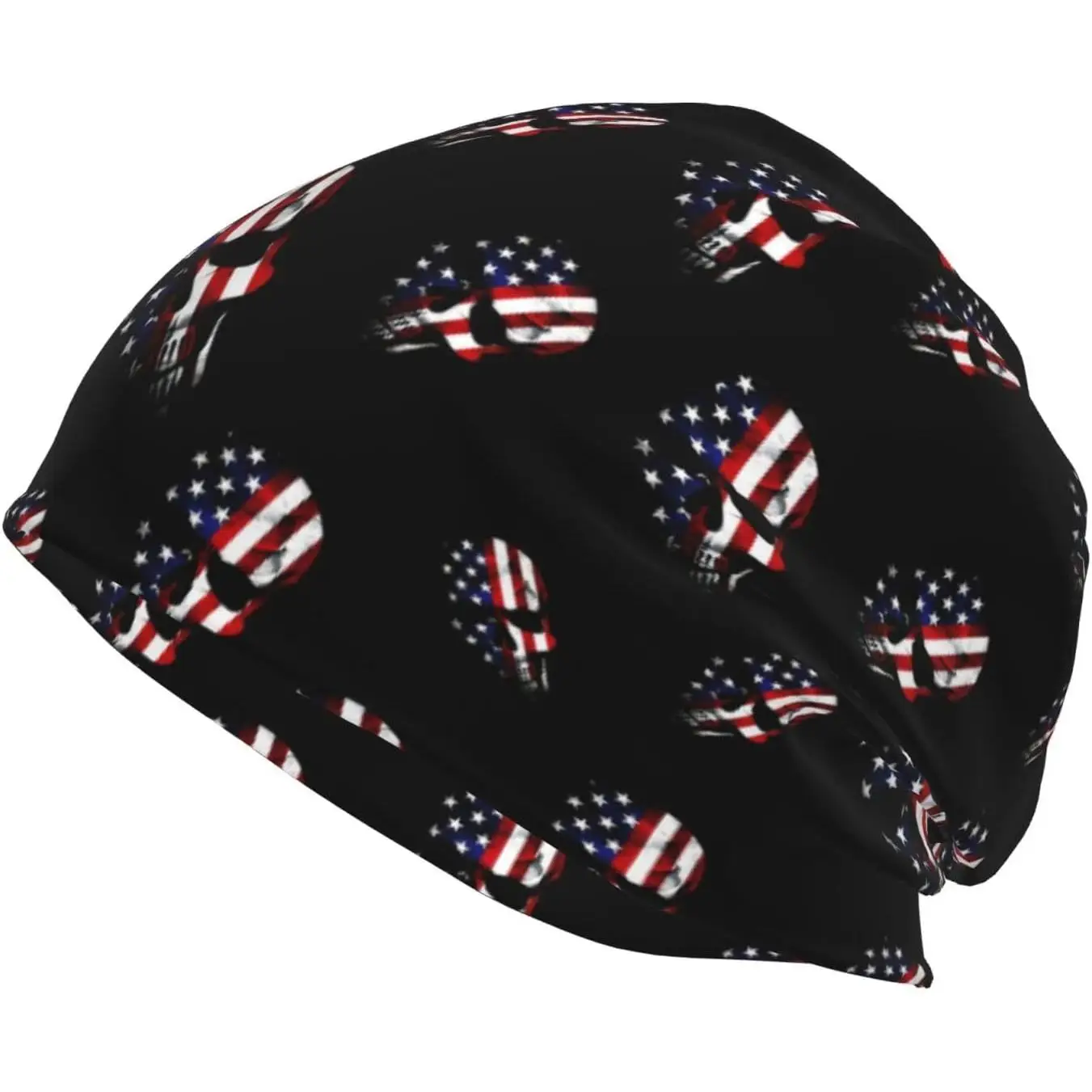 

Модная шапка для женщин и мужчин, забавная шапка-бини с напуском, химиотерапевтическая шапка, головной убор от рака, эластичные вязаные шапочки с принтом, шапка-бини