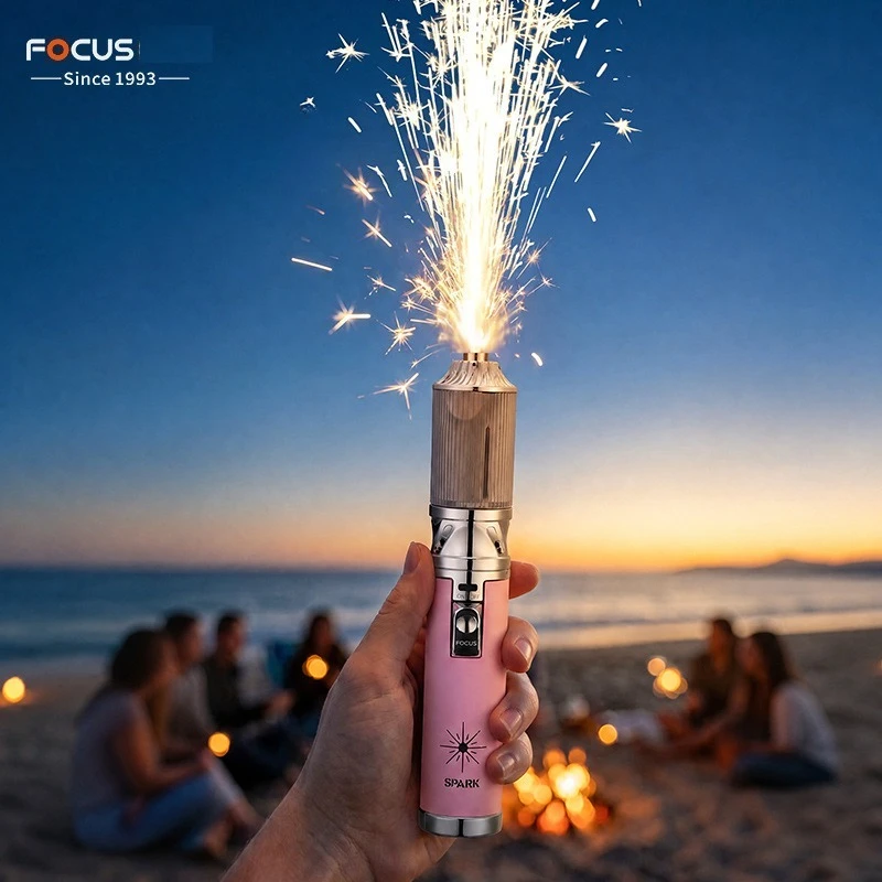 Brilliant Flame Handheld Torch Lighter- Spark-Effect Igniter for Outdoor Use, Weddings, Festivals, Atmospheric Photography Props