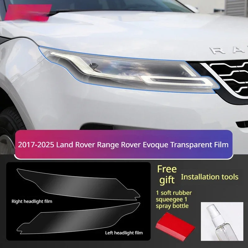 For Range Rover Velar 2017-2025 Car Headlight TPU PPF Protective Film Smoke Black Pre-Cut Anti-Scratch Vinyl Accessories