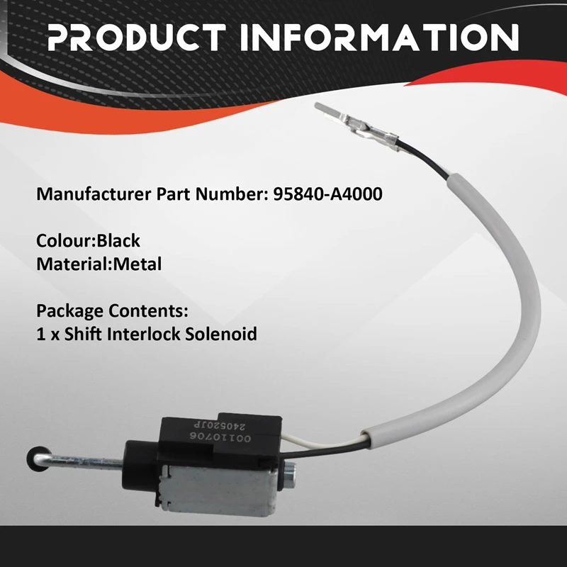 95840-A4000 ATA New Shift Interlock Solenoid For Hyundai KIA