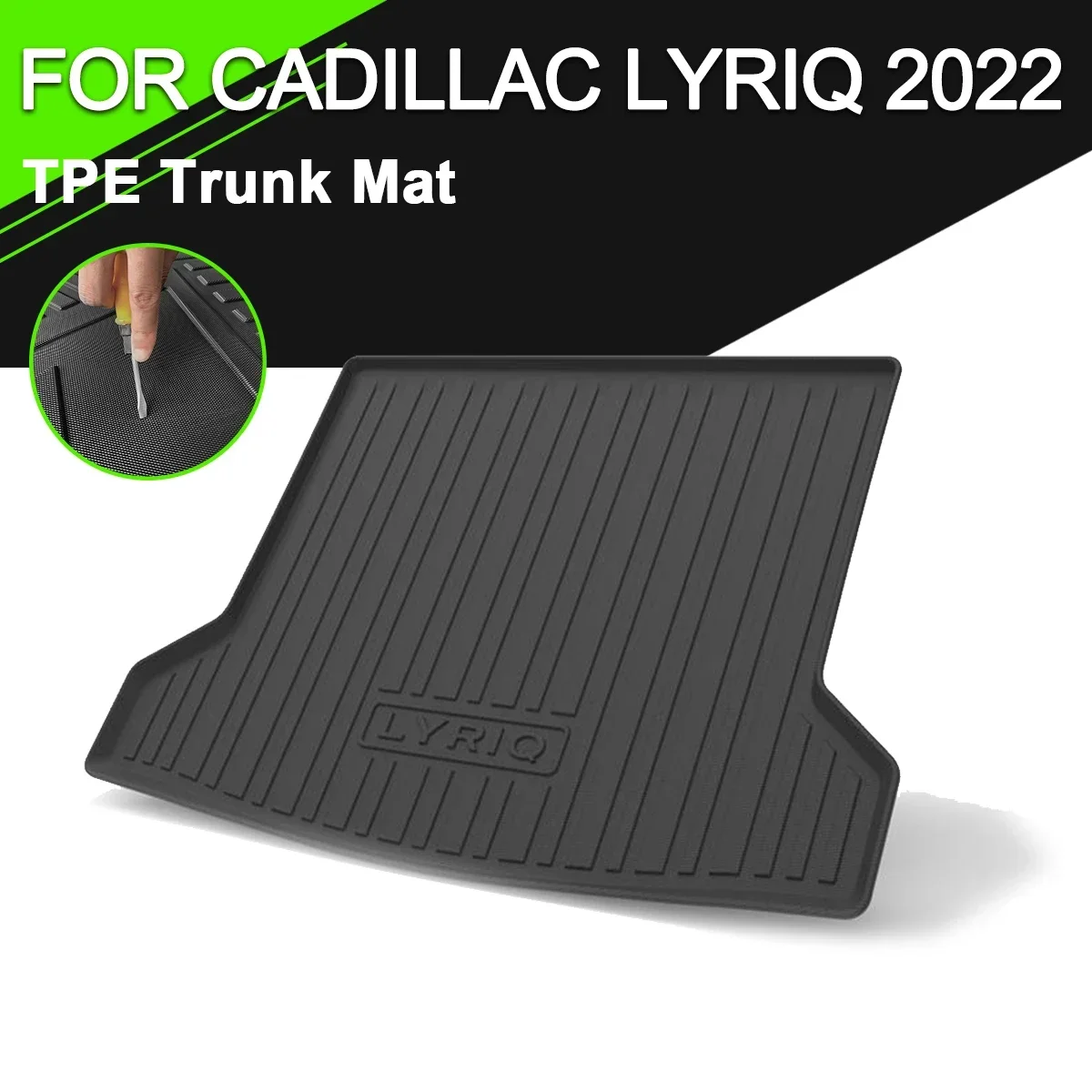 

Car Rear Trunk Cover Mat TPE Waterproof Non-Slip Rubber Cargo Liner For Cadillac LYRIQ XTS SRX ATSL CT4 CT5 XT4 XT5 XT6