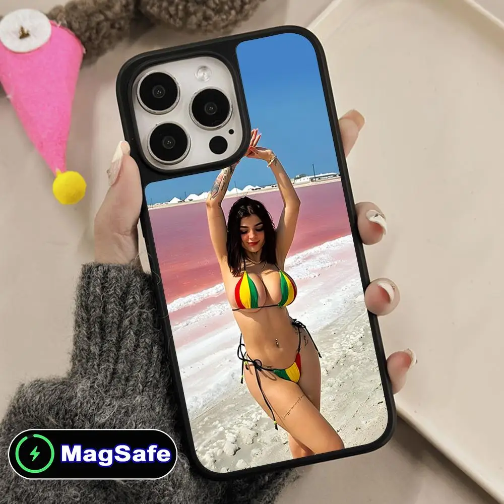 

Чехол для мобильного телефона Karely Ruiz для iPhone 17 16 15 14 13 12 11 Air Pro Max Plus, матовый, с поддержкой Magsafe, цветной