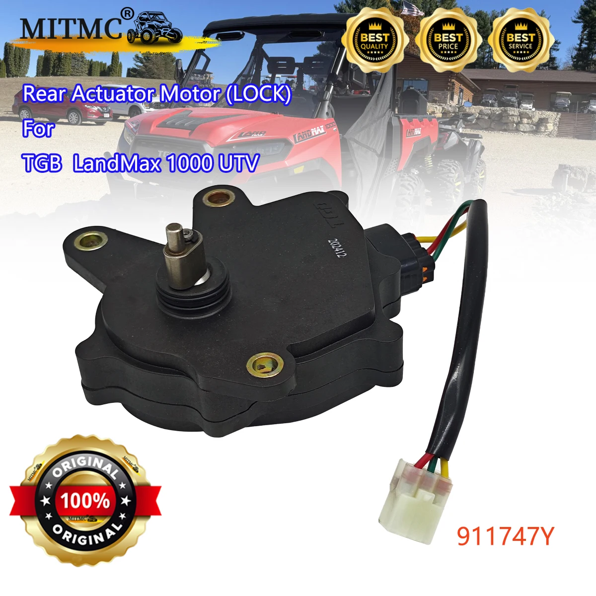 original-rear-actuator-motor-lock-for-tgb-landmax-1000-utv-rear-differential-assy-servo-motor-transfer-case-911747y