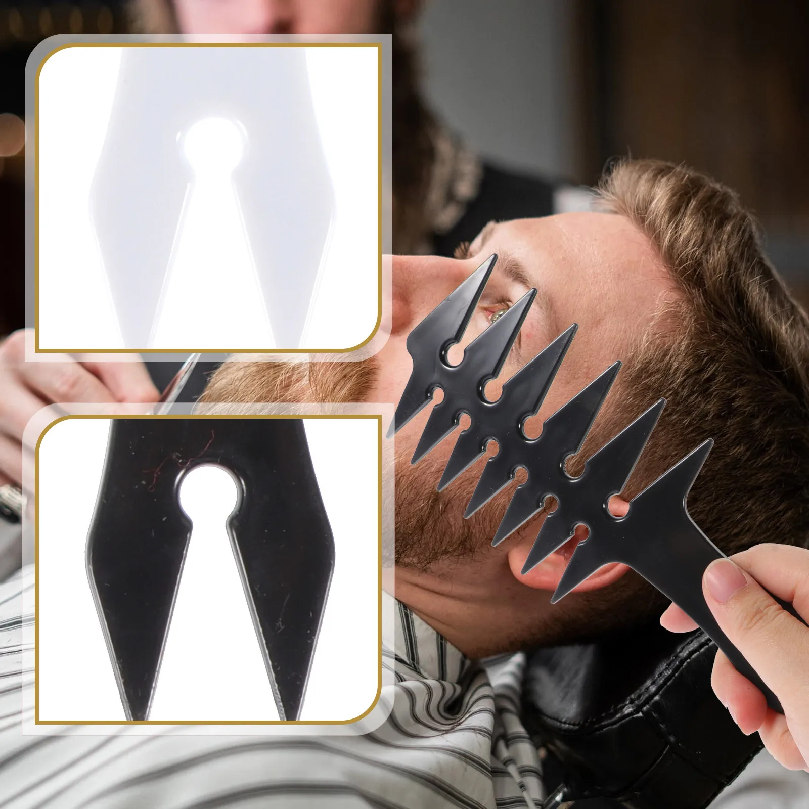 

2Pcs Retro Styling Combs Professional Hairdressing Combs Wide Tooth Hair Salon Supplies Anti-Static Hair Styling Comb for Barber