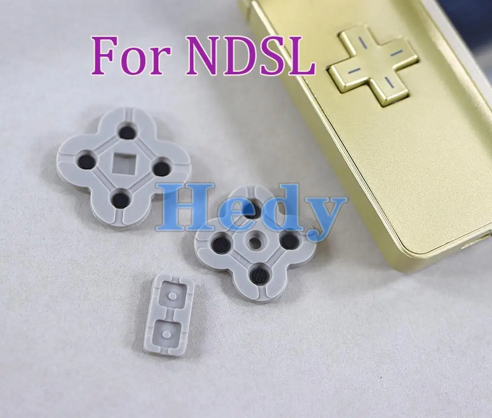 NDS 컨트롤러용 전기 전도성 고무 단추 패드 세트, DS Lite용 NDSL 교체, 5 세트
