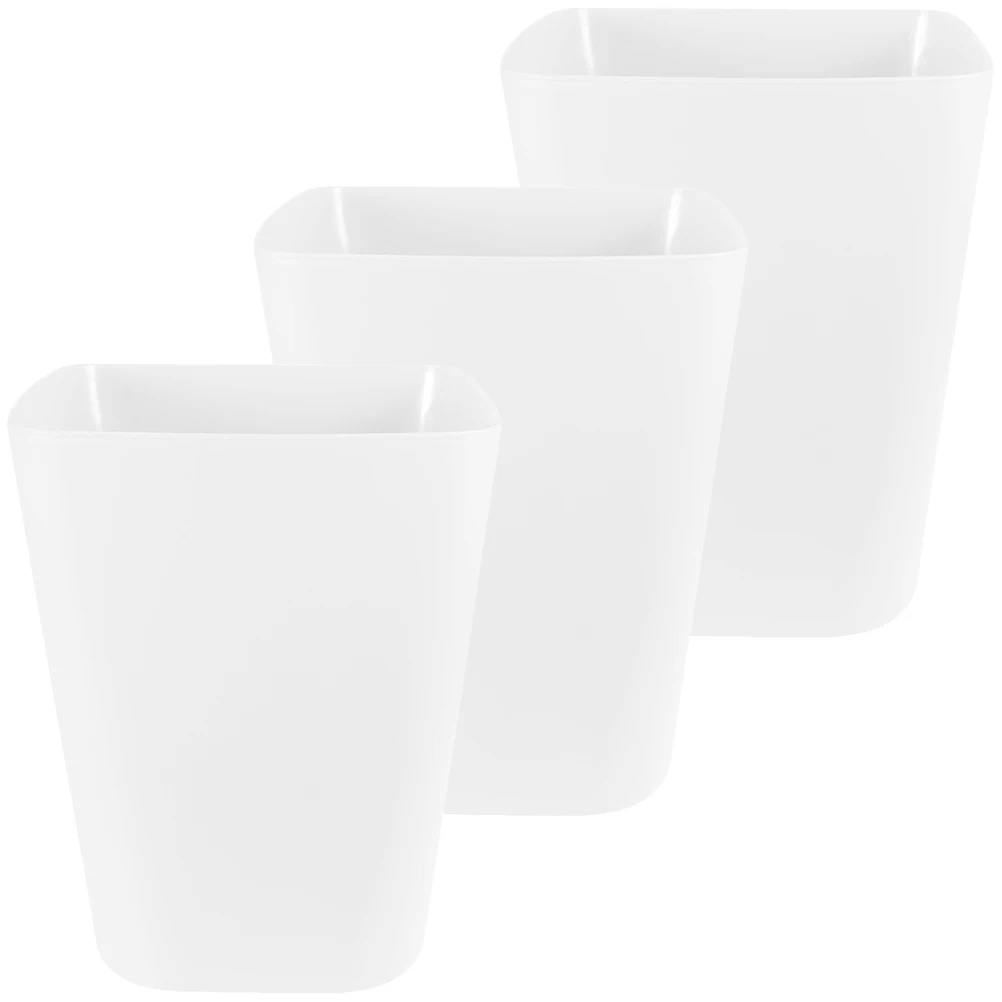 

3 Pcs Outdoor Trash Can Garbage Kitchen Bin Bathroom for Office Multi-use Indoor Bins