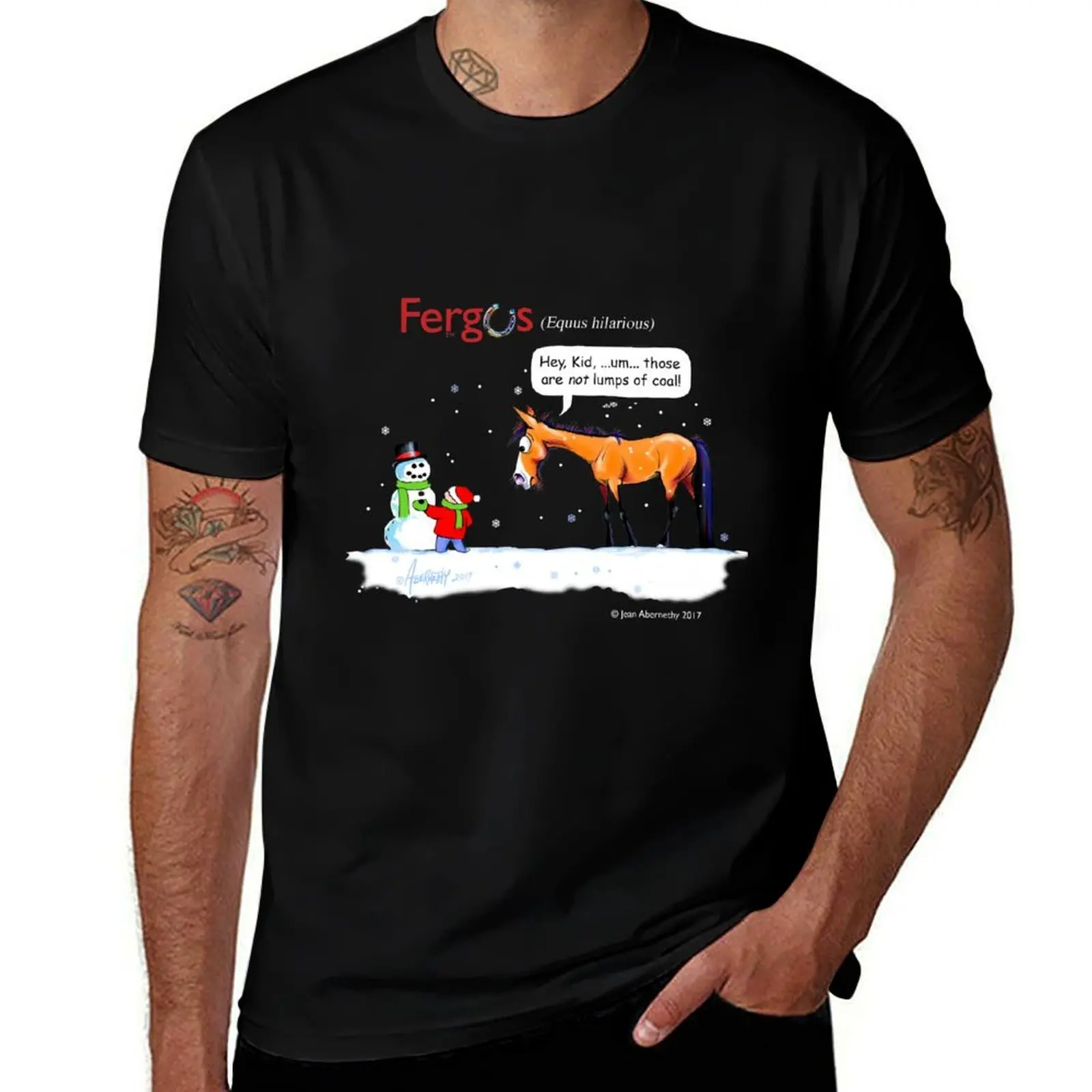 

Fergus the Horse: Lumps of Coal T-Shirt man tshirt man t shirt graphic T-shirt
