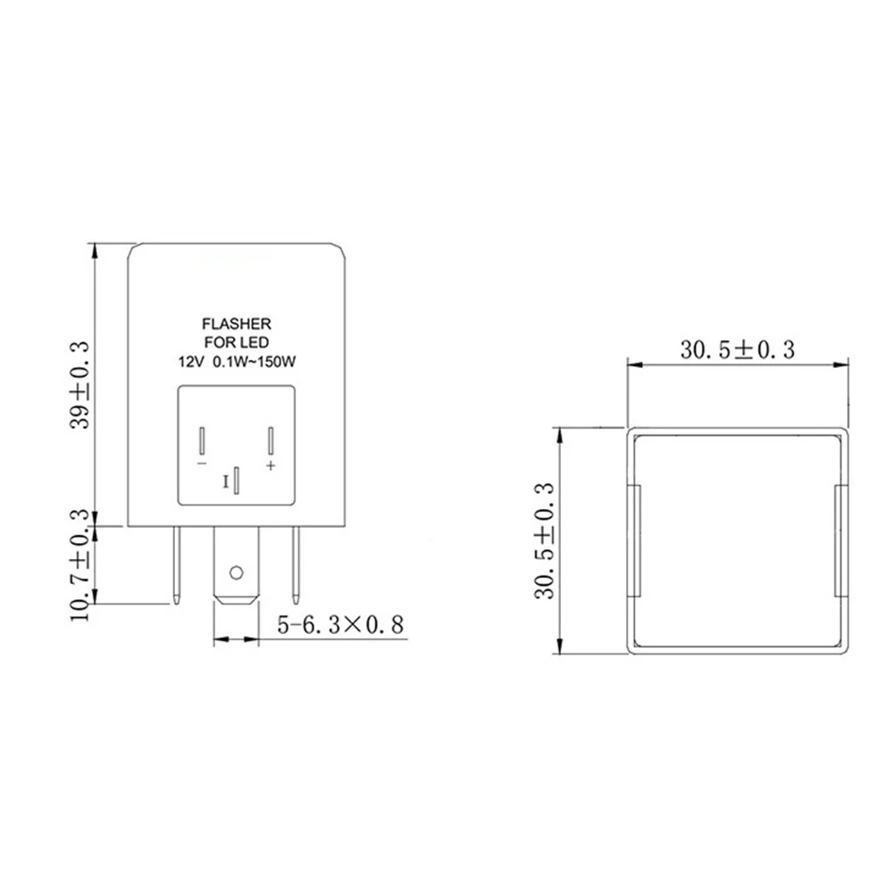 24V 3Pin LED Flasher Relay Unit For Car Turn Signal Light Indicator Flasher 180W Turn Signal Rate Control Blinker Relay