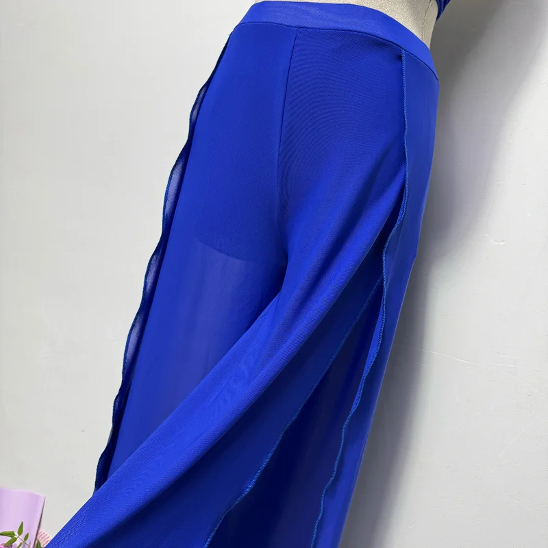 Customized Belly Dance Costume Practice Dress Pants Hanging Neck Top Pants Practice Outfit Team Class Clothes