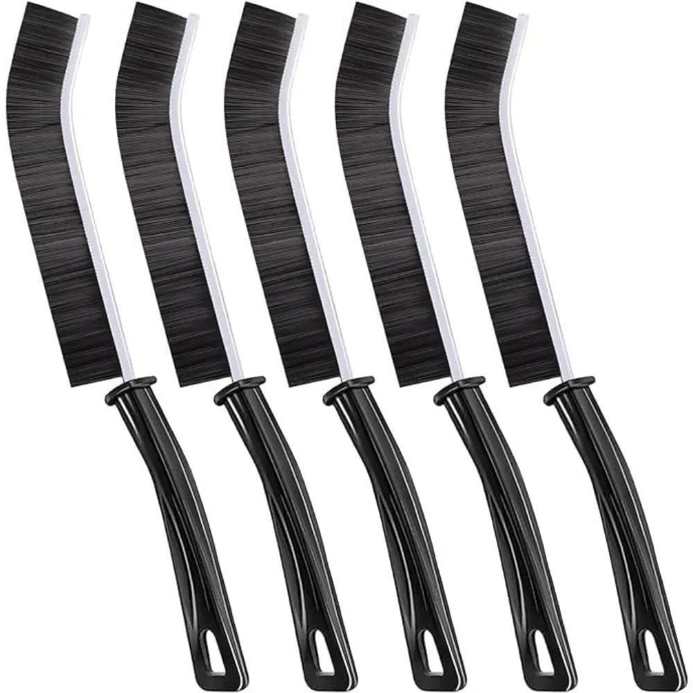 5-Pack Hard Bristle Crevice & Grout Scrub Brushes for Deep Cleaning in Kitchen, Bathroom, and Tight Spaces