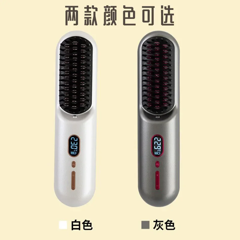 

New Straight Hair Comb Negative Ion Hair Straightener Dual-purpose Electric Hair Curling Comb Buckle Lazy Curling Iron.hot brush