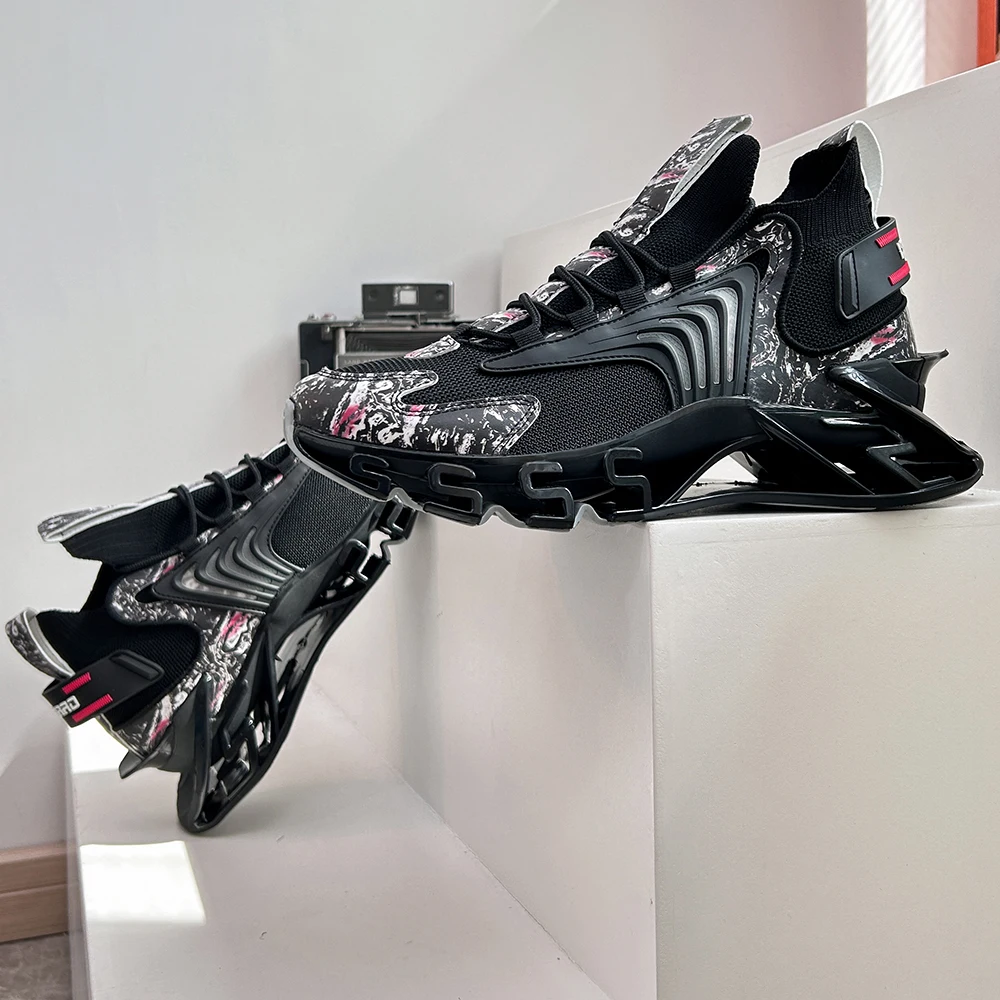 

Men's Summer Breathable Mesh Shoes Lightweight Anti-slip Running Sneakers Fashion Women's Jogging Basketball Shoes