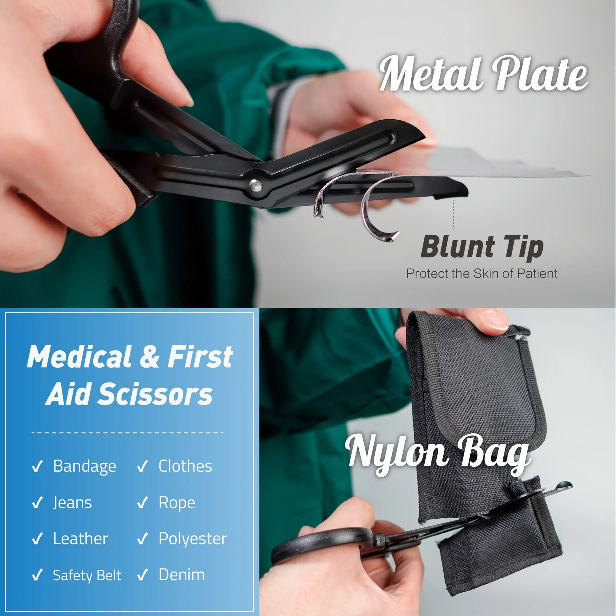 Paramedic Medical Rescue Tools Trauma Gauze Emergency First Aid Scissors Outdoor Utility Wilderness Survival Camp Bandage Care