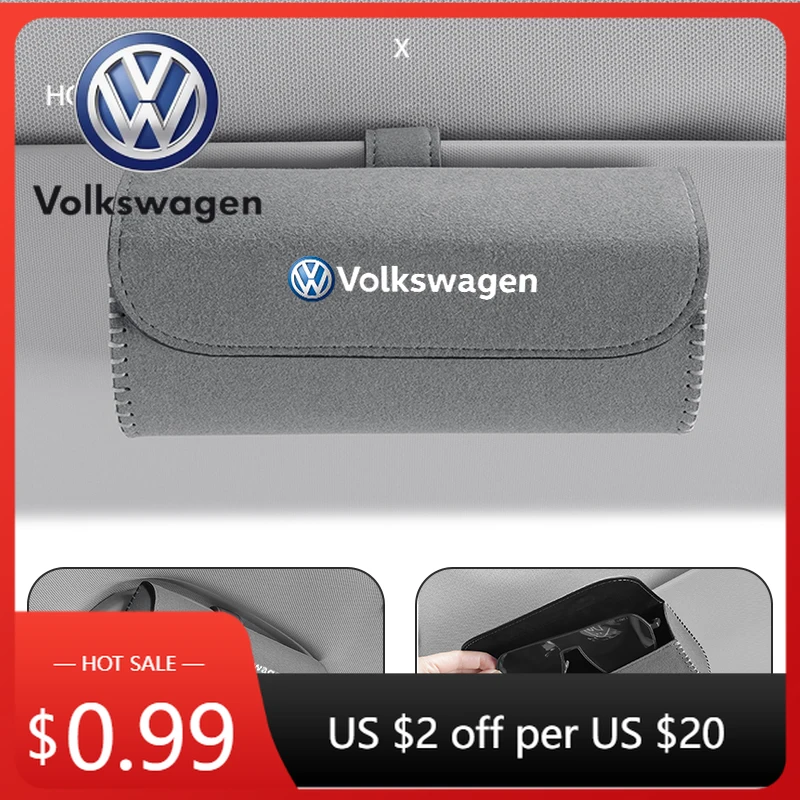 

Подстаканники, чехол для автомобильных очков, авто солнцезащитный козырек, зажим для очков, держатель для билетов, многофункциональный держатель для VW Volkswagen Golf Polo Pa