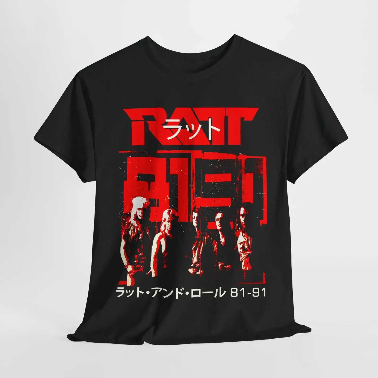 Vintage Ratt amp 39 n Roll Band T Shirt Retro Rocker  vintage Washed Breathable graphic Soft Unisex Versatile Stylish