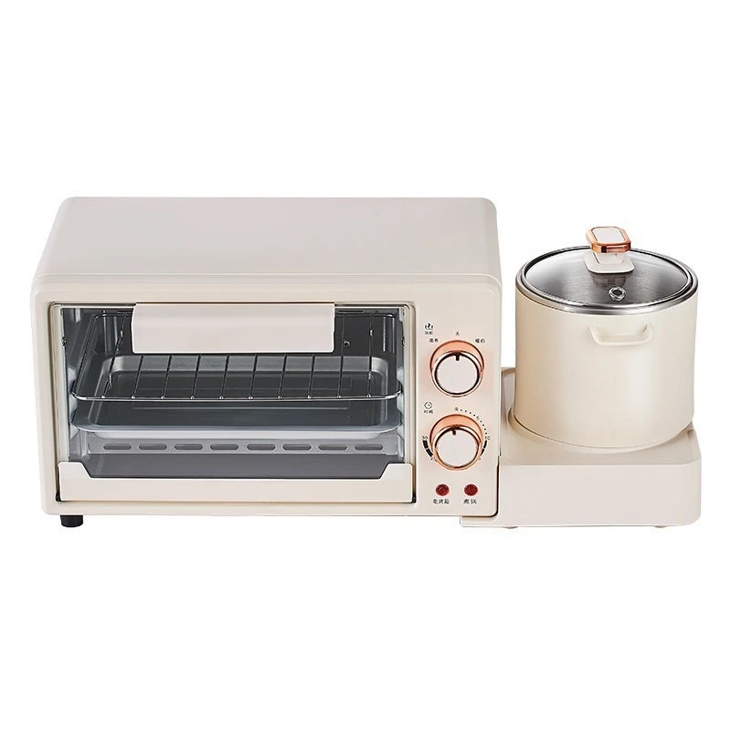 4-In-1 Breakfast Machine Steaming, Baking, Cooking Integrated Pot Multifunctional Household Small Mini Oven Toaster