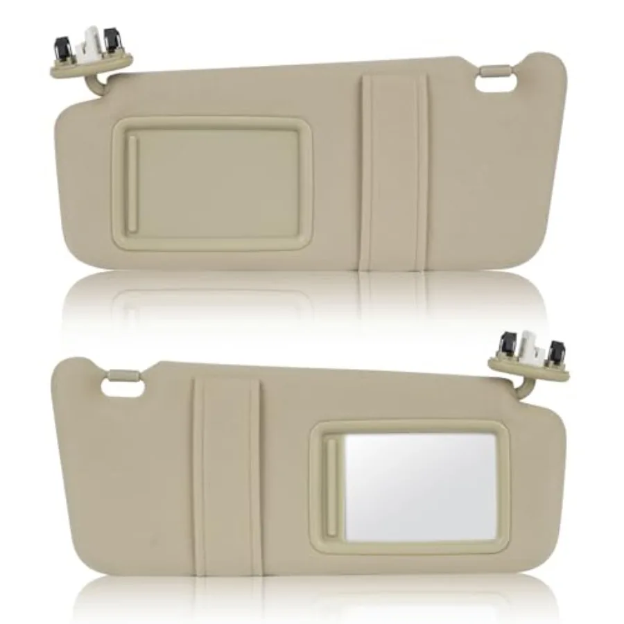 

Left and Right Sun Visor with Light for Toyota Camry 2007-2011 with Sunroof, Driver and Passenger Side Sunvisor Replace 74320-0