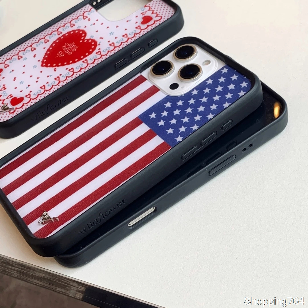 الفاخرة الزهرة البرية نمط جديد العلم الوطني جراب هاتف آيفون 16 15 14 زائد 13 12 17 برو ماكس الهواء 17 برو البولكا نقطة حديقة الحيوان WF غطاء #5