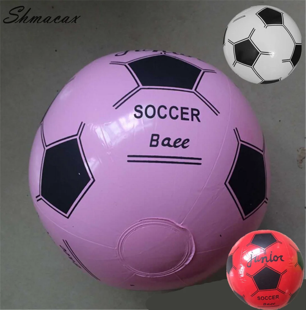 Novidade Inflável Blow Up Soccer Ball para Crianças, Futebol, Praia, Brinquedo ao ar livre, 38cm