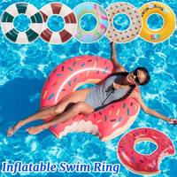 Inflatable Pool Floats Swim Tube Thickened Pool Floating Rings Summer Swimming Ring for Adult Kids Outdoor Beach Party Pool Toys