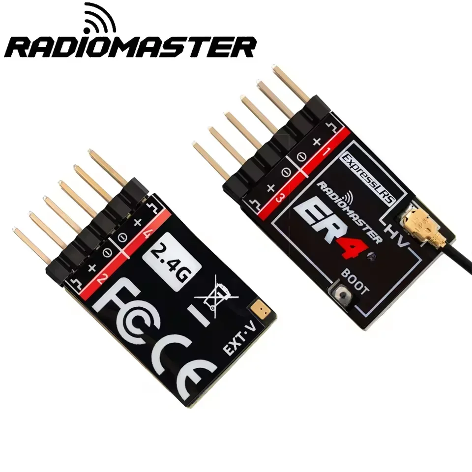 RadioMaster ER4 4CH/ER6 6CH/ER8 8CH (ER6G/ER6GV/ER8G/ER8GV) 2.4GHz ExpressLRS (Elrs) 高性能PWMレシーバー