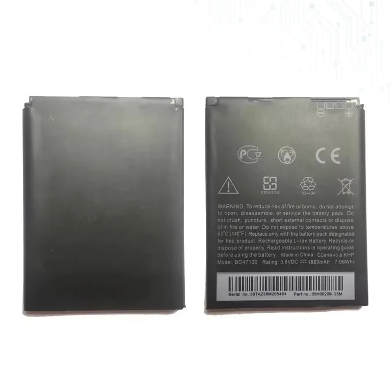 For HTC Desire 400 500 600 Dual SIM C525c C525E T528 606W T606W T608T T609D Mobile Phone Battery BM60100 BO47100 1800Mah