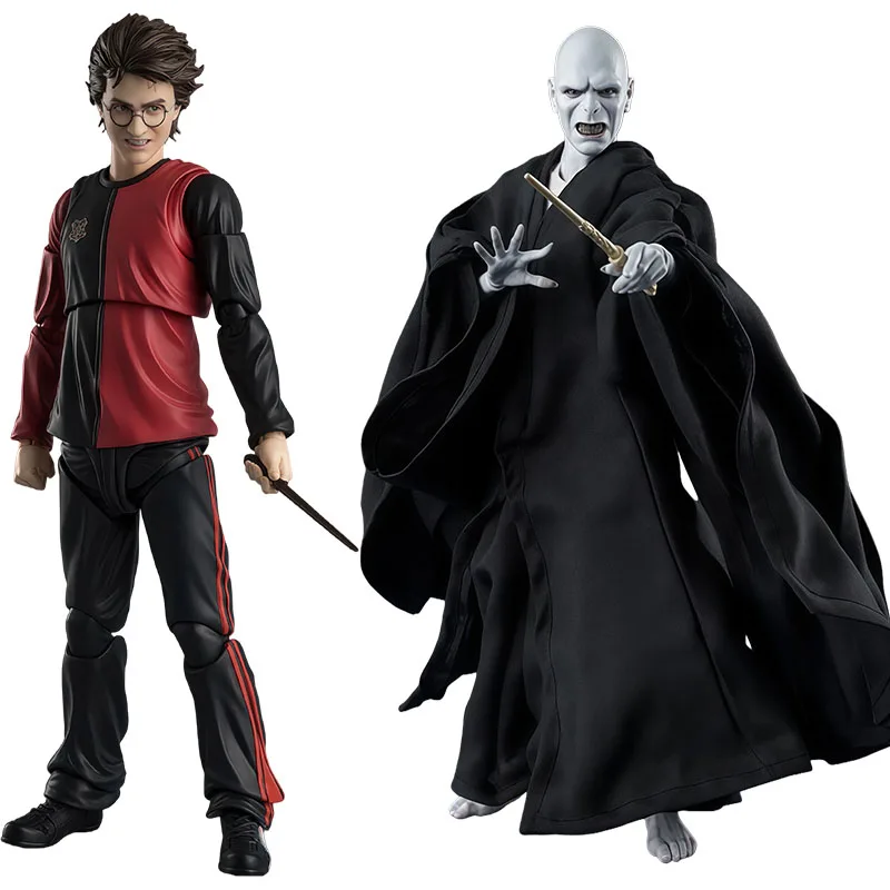 Bandai Originele S.H.Figuarts Harry Potter & Voldemort Anime Actiefiguren Speelgoed voor Jongen Kerstcadeau Collectible Model Ornamenten