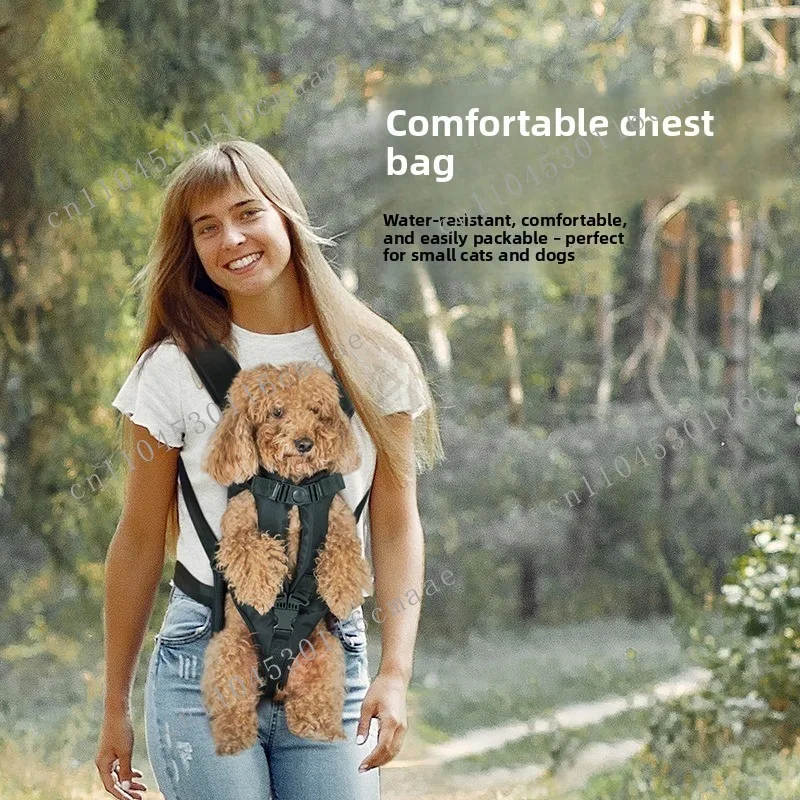 Chest Pet Backpack Square Breathable Oxford Material Lightweight Fashion Solid Pattern Cats Dogs Travel Embracing Bag Durable