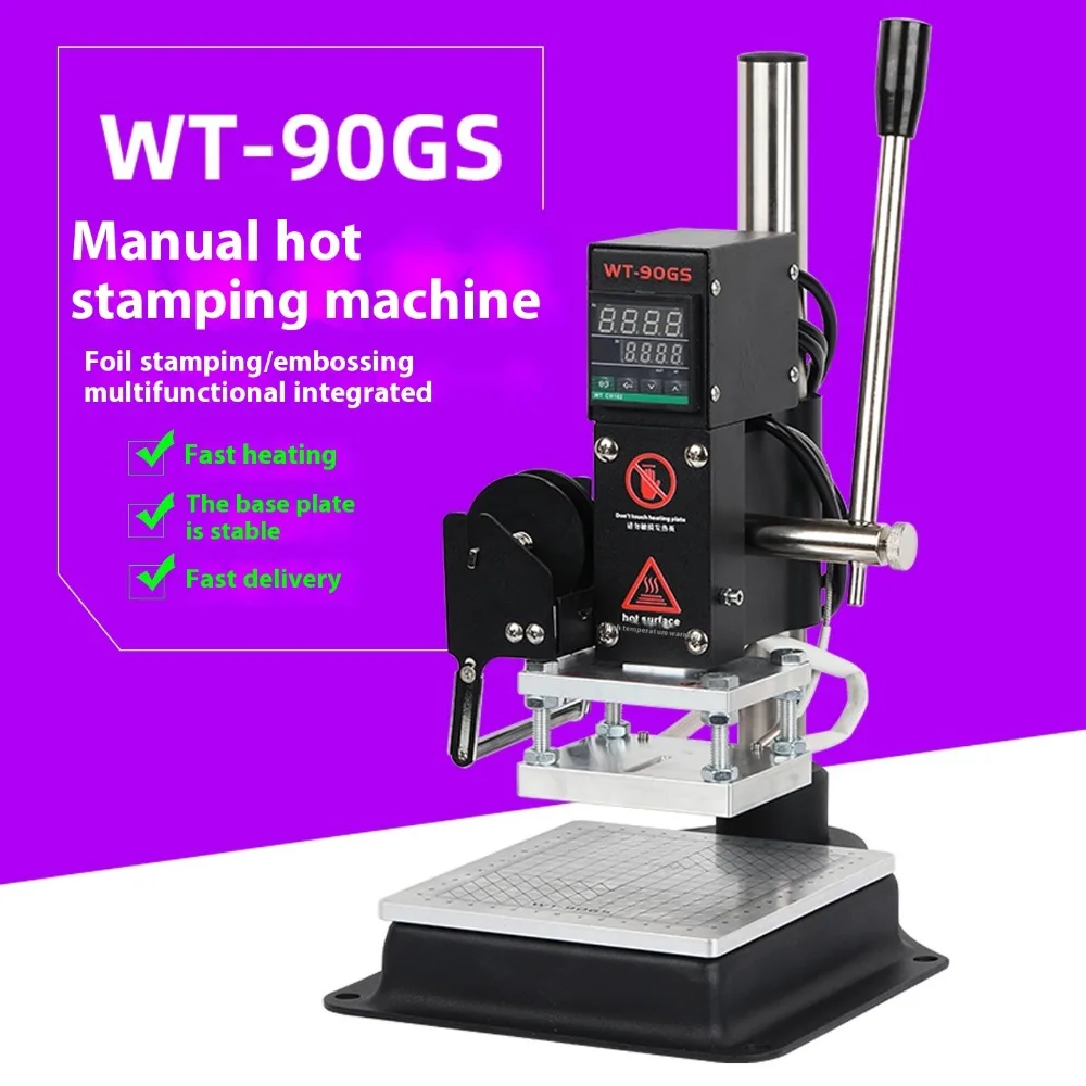 Picture 4: 500W DesktopHot Foil Stamping Machine With Holder, Manual Embossing Machine for Leather,Temperature Control Range: 50-350° C