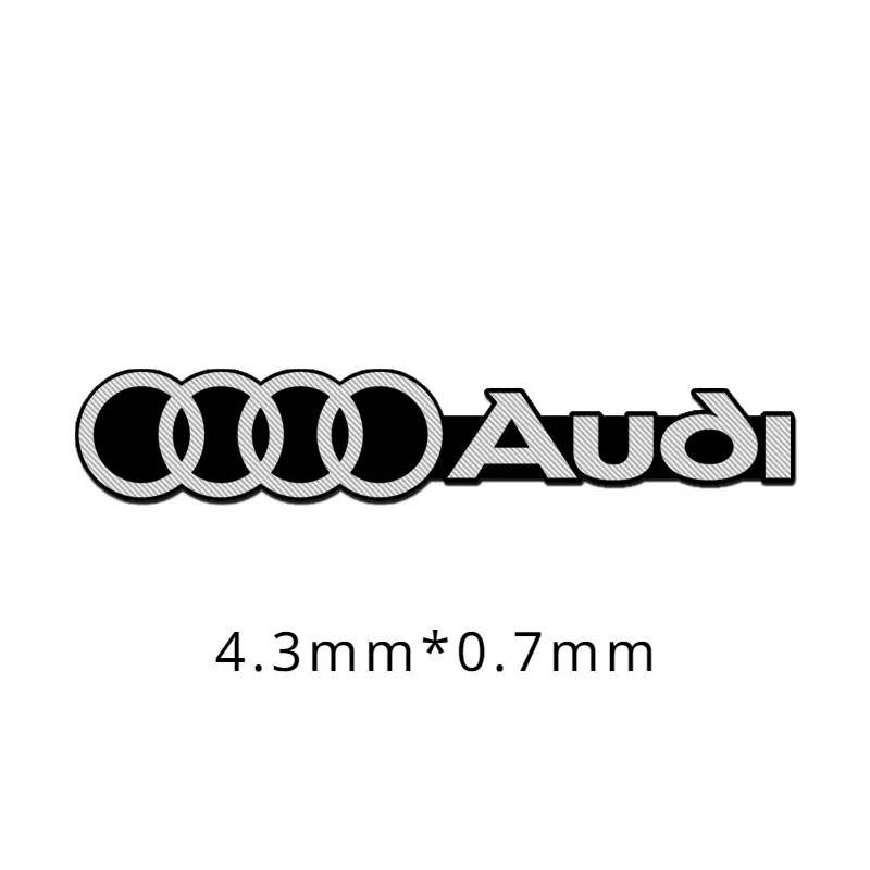 4 stücke Für Audi A1 A3 A4 B8 8P 8V A6 C7 A5 Q5 B7 B6 B9 A7 A8 RS Q3 Q7 Q2 auto audio dekorieren 3D Aluminium Abzeichen Emblem Aufkleber