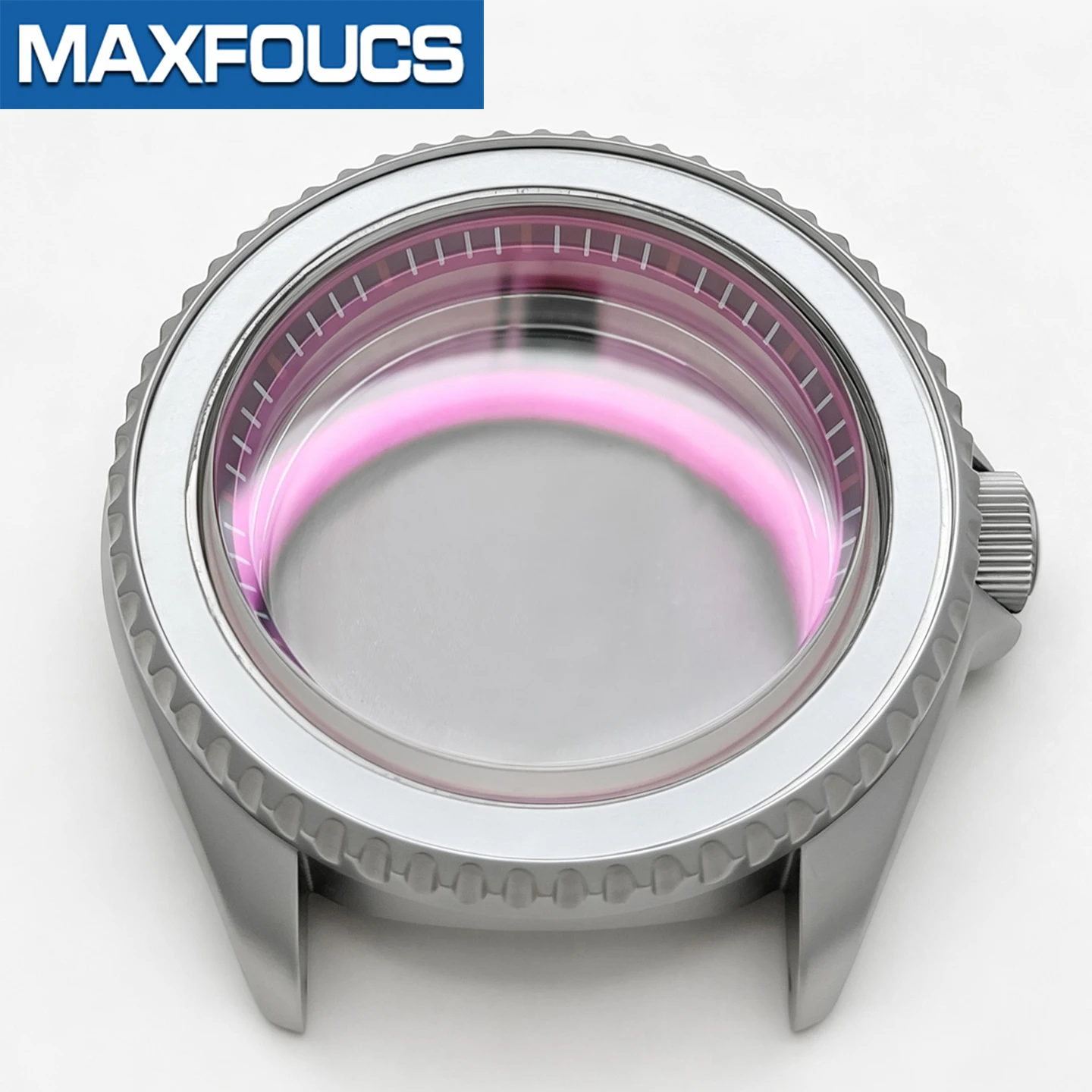 SKX Classic Mattsilbernes Uhrengehäuse 3-Uhr-Position Edelstahl MOD NH35 NH36 4R36 Krone Saphirglas Kundenspezifisches Zubehör – Detail 17