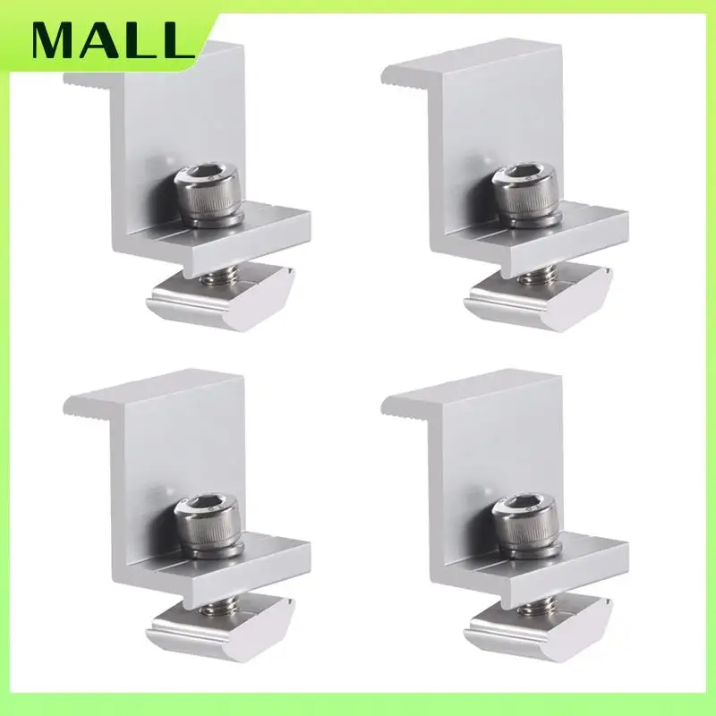 MALL 4 Pieces Solar Module Holder End Clamp Kit Solar Panel Edge Clamp Brackets Solar End Clamp Adjustable Solar Panel ,30Mm
