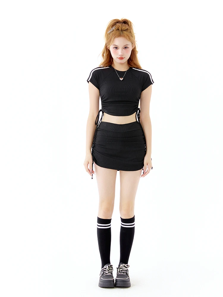 

Новый женский купальник Alice с высокой талией, консервативный, с юбкой, для термальных источников, для небольшой груди, с эффектом пуш-ап