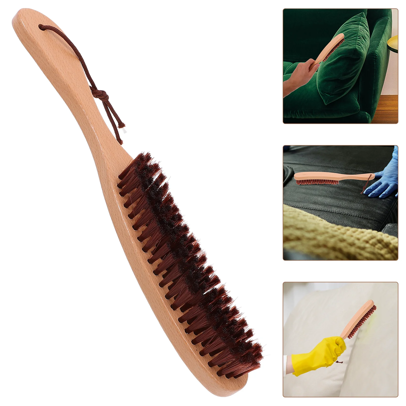 Dust Brush Soft Bristles Long-lasting Cleaning Wooden Handle for Furniture Clothes Household Dusting Versatile Tool Hat
