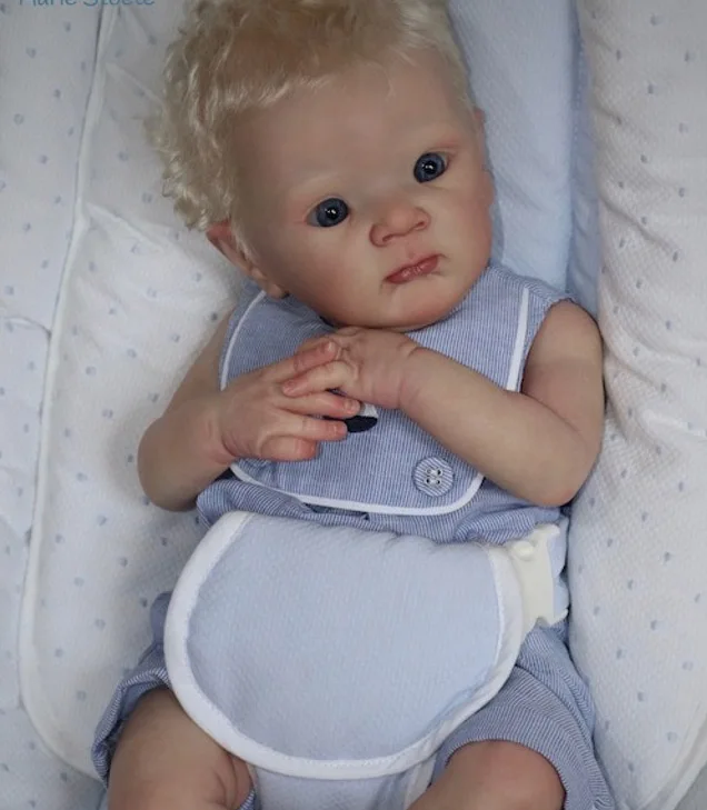 Zaza Limited Edition Reborn Doll Kit 19Inch Un painted Blank DIY Doll Parts Lifelike Soft Touch With Cloth Body