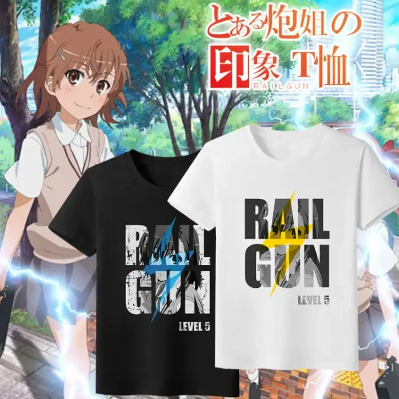 2024 hot sale Toaru Kagaku no Railgun Japanese Anime Summer 100%cotton T-Shirt Men Women Casual Short Sleeve Tshirt unisex Tops