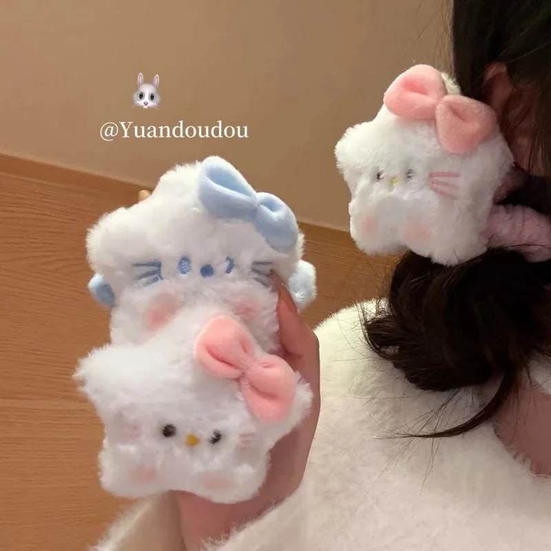 アニメ   ハローキティ   かわいい   ぬいぐるみヘアロープ   女の子   ヘアクリップ   ポータブル   高品質   スターキティヘッドバンド   ヘアアクセサリー   贈り物