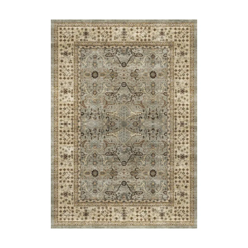

Vintage carpet, ethnic style TPE bohemian living room non-slip carpet floor mat